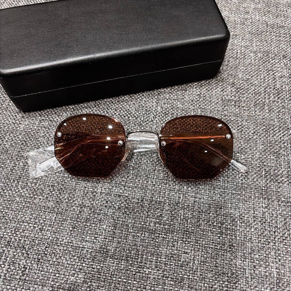 (정품/새상품) 아워레가시 브라운 렌즈 실버 메탈 선글라스 상품이미지1