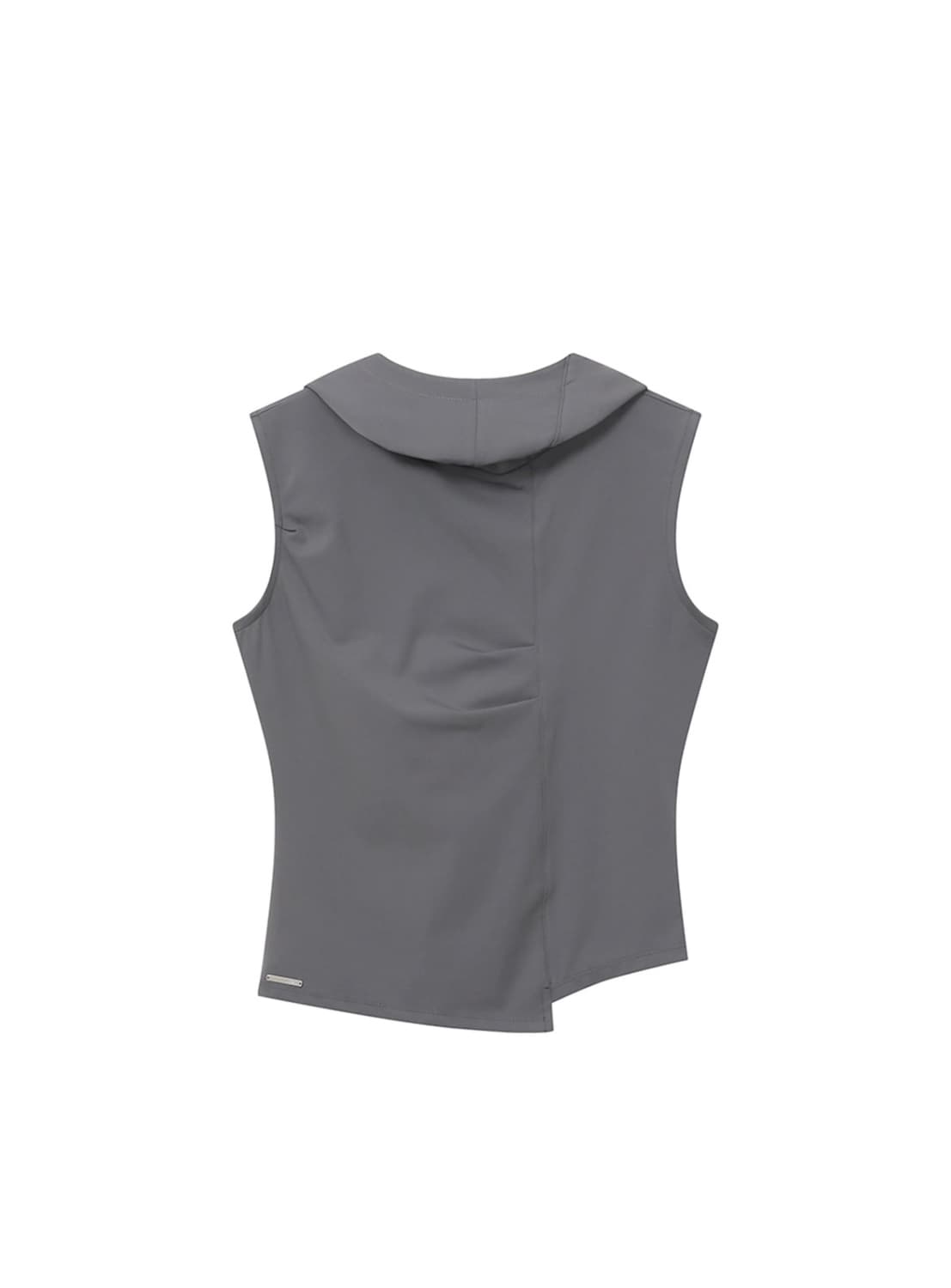 [2] 미세키서울 코울넥 핀턱 후드 슬리브리스 상품이미지2