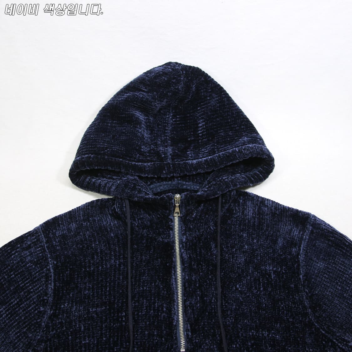 (착용컷) COMME CA COMMUNE 하프 집업 후드 티셔츠 (L) 상품이미지4