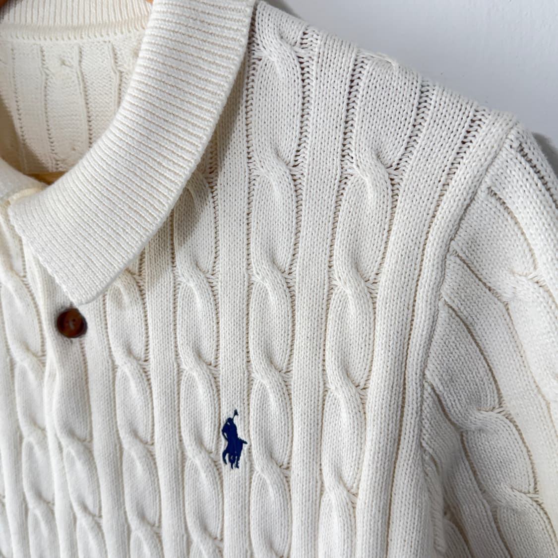 [L] 폴로 랄프로렌 꽈배기 니트 카라티 상품이미지2