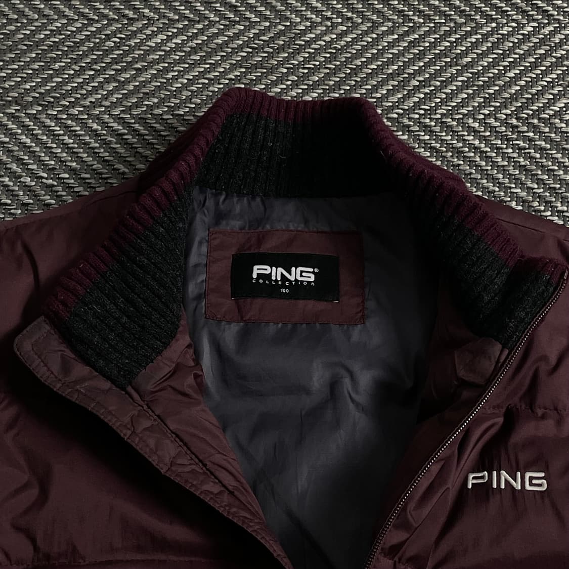 PING 핑 빅로고 니트 다운 점퍼 패딩y 3869 상품이미지5