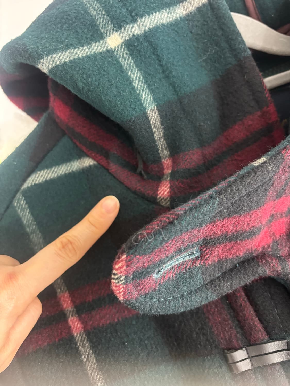 티니위니 체크 떡볶이코트 자켓 더플코트 duffle coat green 상품이미지10