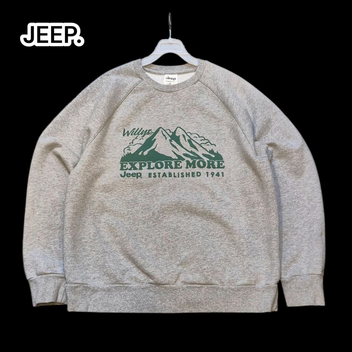 (L)JEEP 그레이 맨투맨  상품이미지1