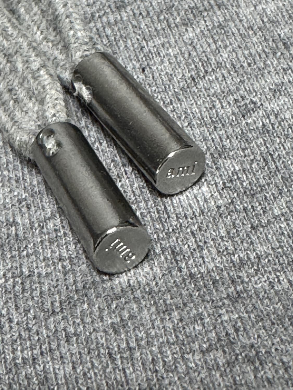 정품/기모/L사이즈) 아미 스몰하트 후드 헤더 그레이 상품이미지5