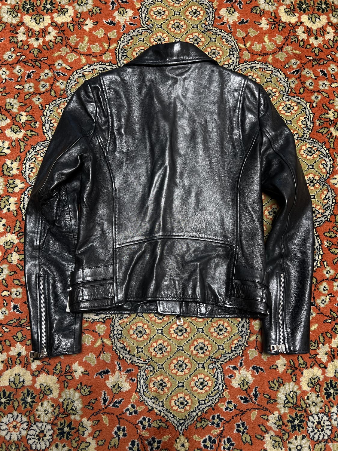 느와르라르메스 블랙라벨 여성 라이더 가죽자켓 55 상품이미지2