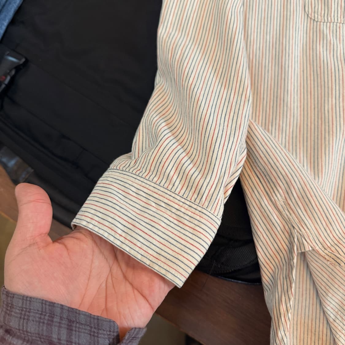 슈가 케인 워크 셔츠 스트라이프 L 사이즈 상품이미지4