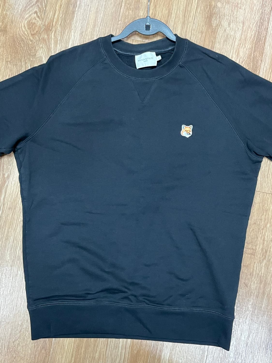 메종키츠네 블랙 맨투맨 L 상품이미지1