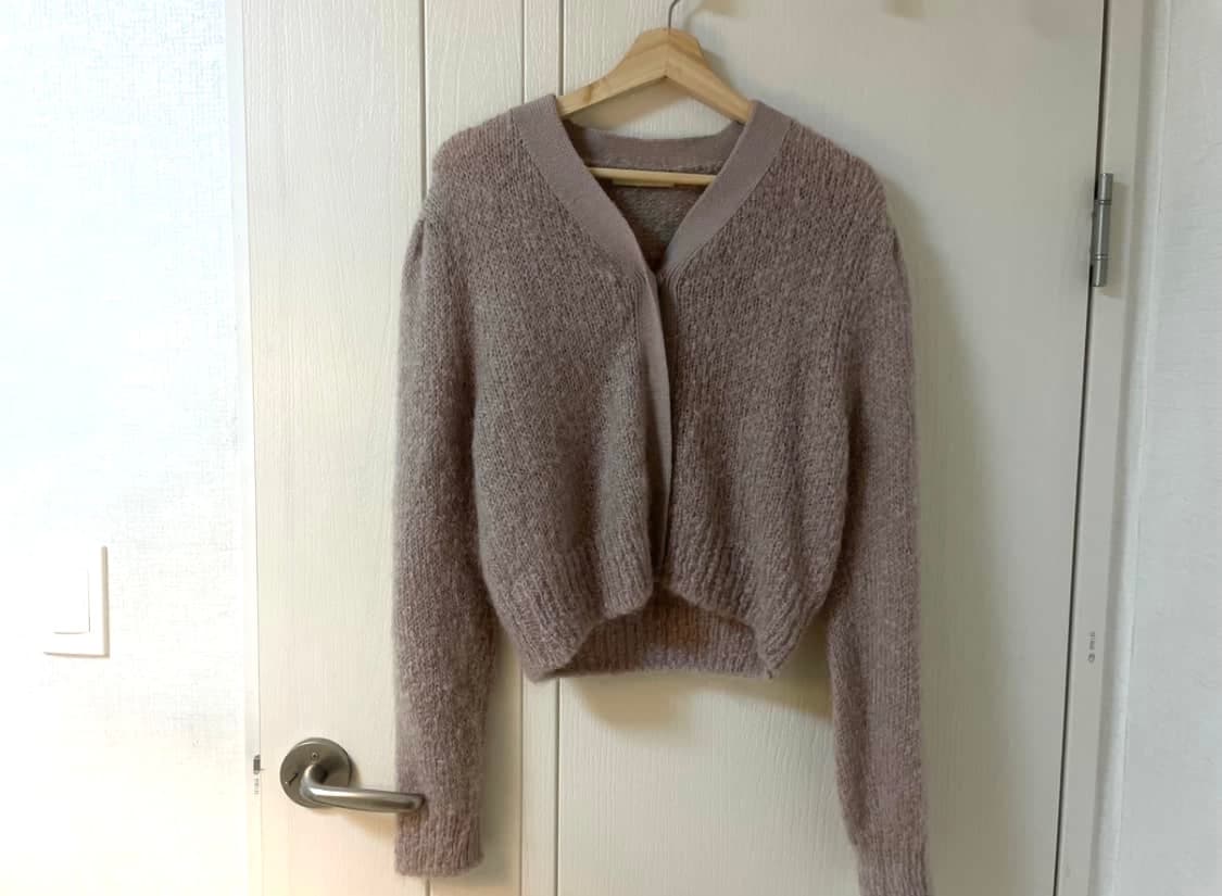 아모멘토 그랜마 가디건 핑크 상품이미지3