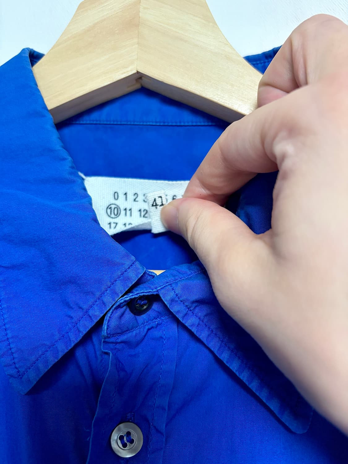 마르지엘라 셔츠 블루 상품이미지4