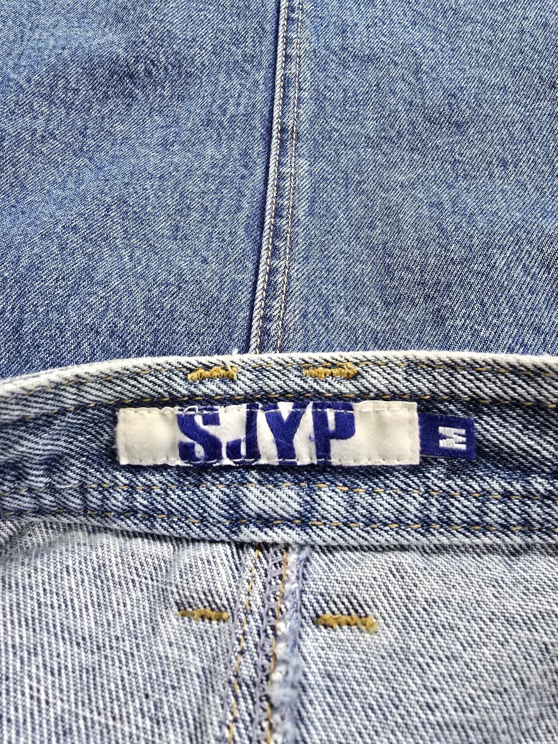 SJYP 청 데님 앞단추 스커트 (1610) 상품이미지4