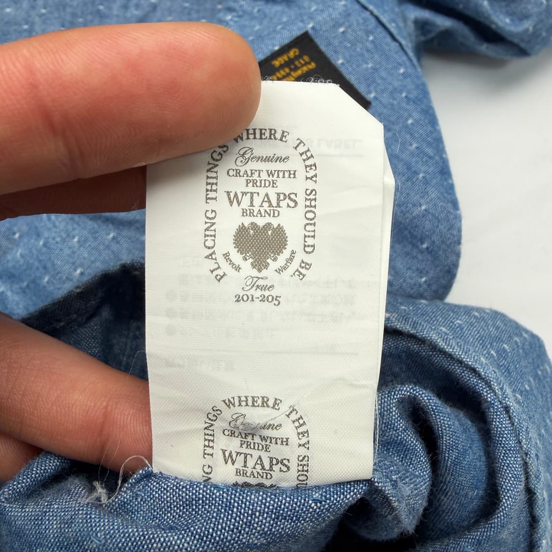 Wtaps 더블탭스 샴브레이 셔츠 S 상품이미지10