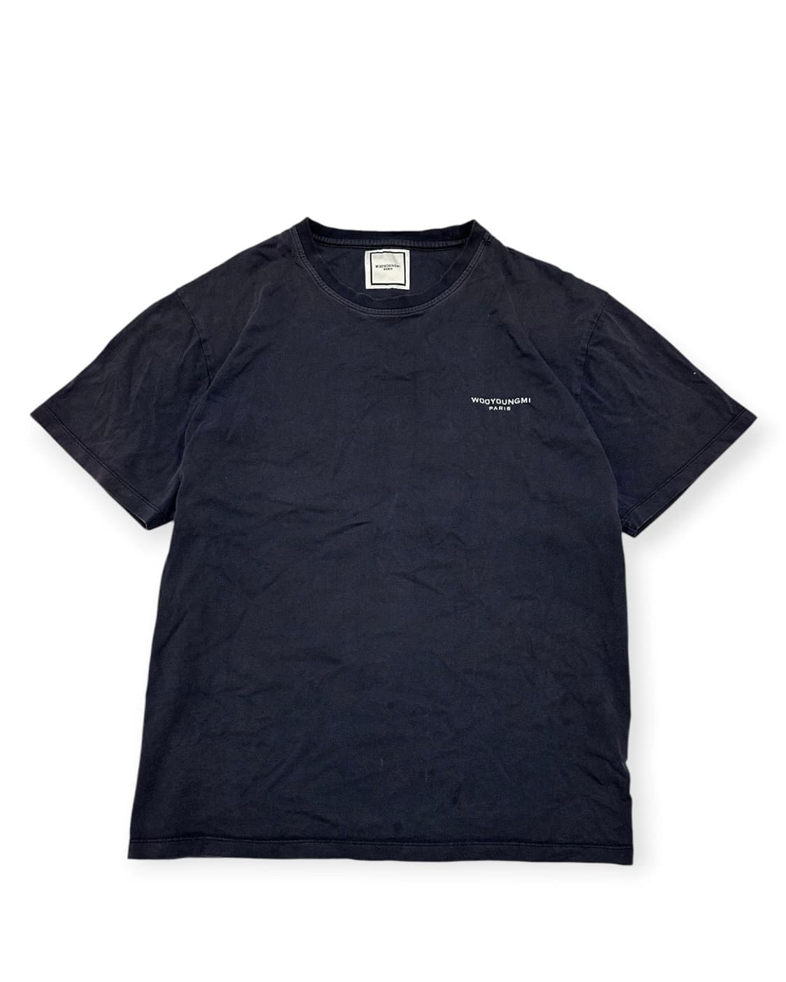 우영미 22s 플라워 네이비 반팔 티셔츠 상품이미지4