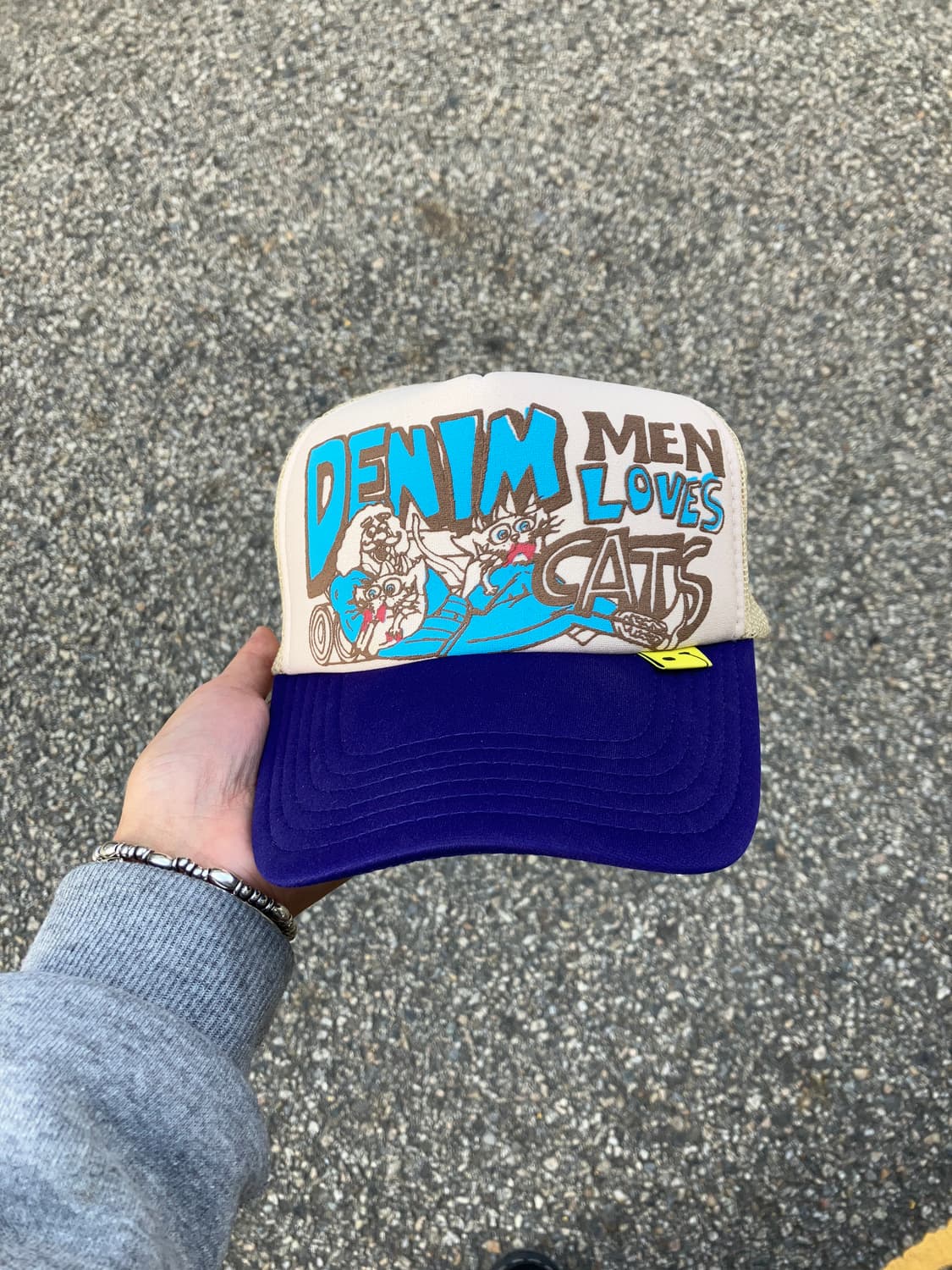 KAPITAL DENIM MEN LOVES CAT  trucker cap 상품이미지1