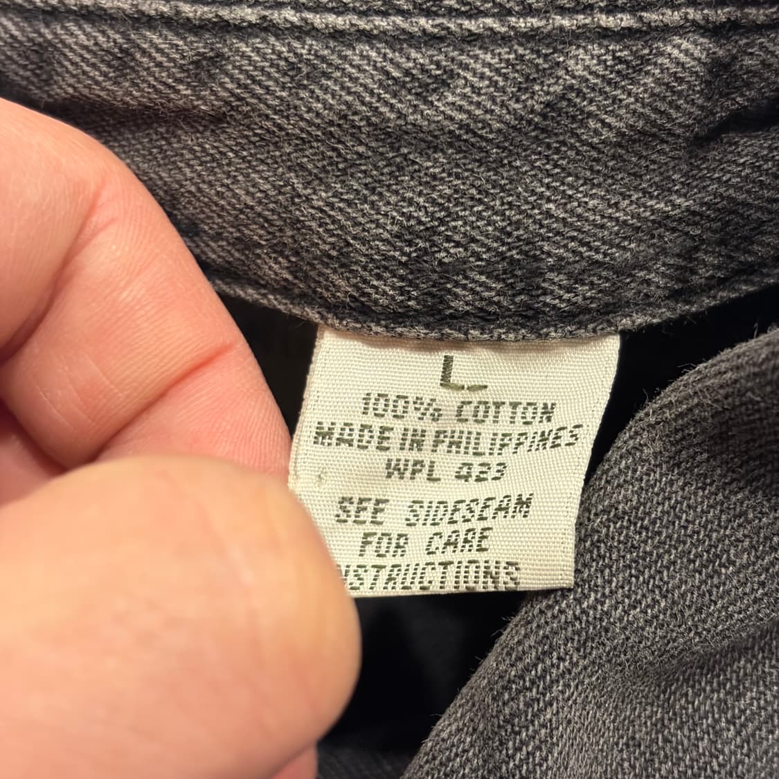 [L] 00s 리바이스 블랙 데님 흑청 셔츠 남방 D223 상품이미지6