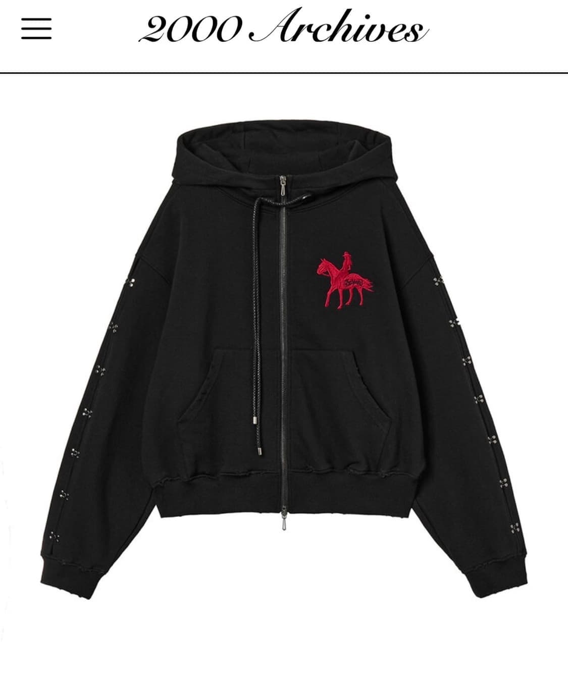 2000아카이브 YEAR OF HORSE HOODIE ZIP UP 상품이미지1