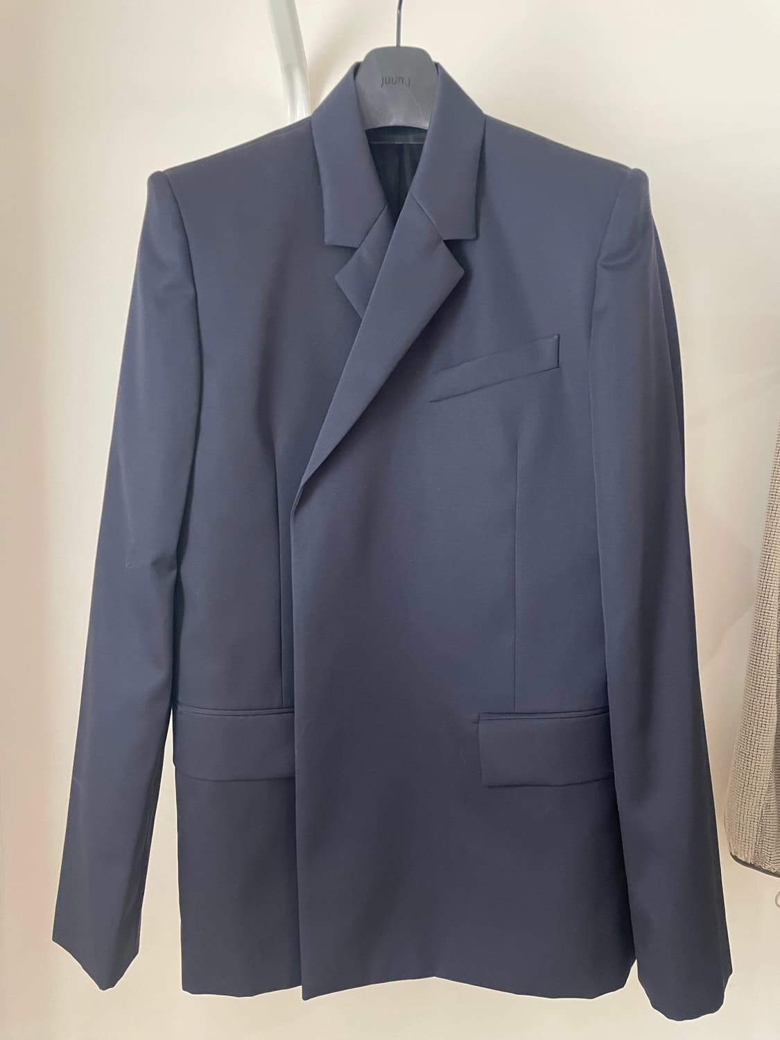 준지 네이비 히든버튼 더블 블레이저 46 상품이미지2