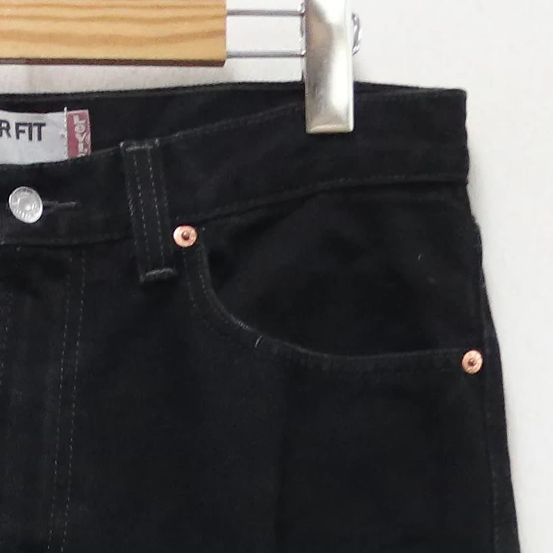 00'S LEVI'S 505 흑청 데님 팬츠 60071 상품이미지5