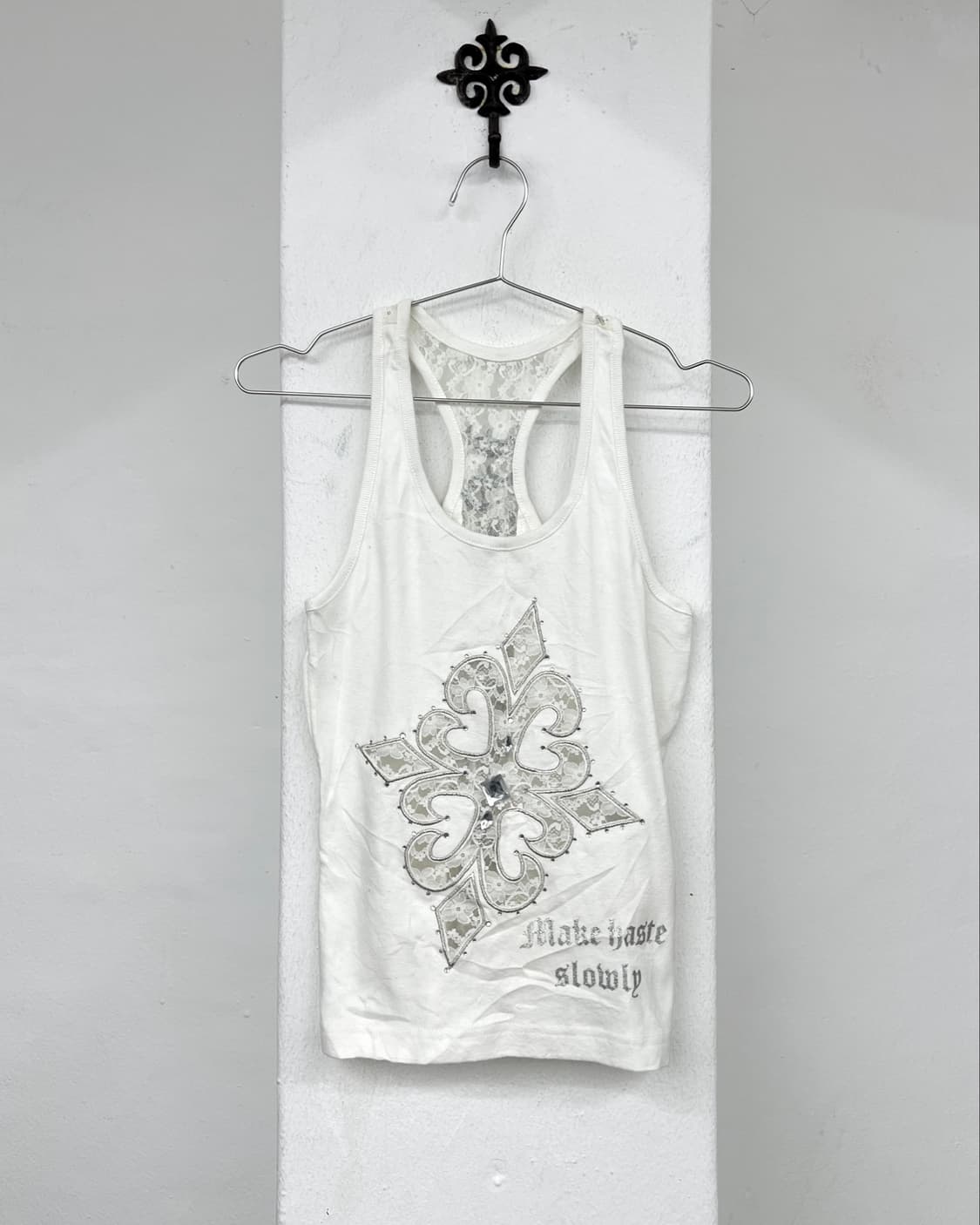 cross lace line detail sleeveless 상품이미지3
