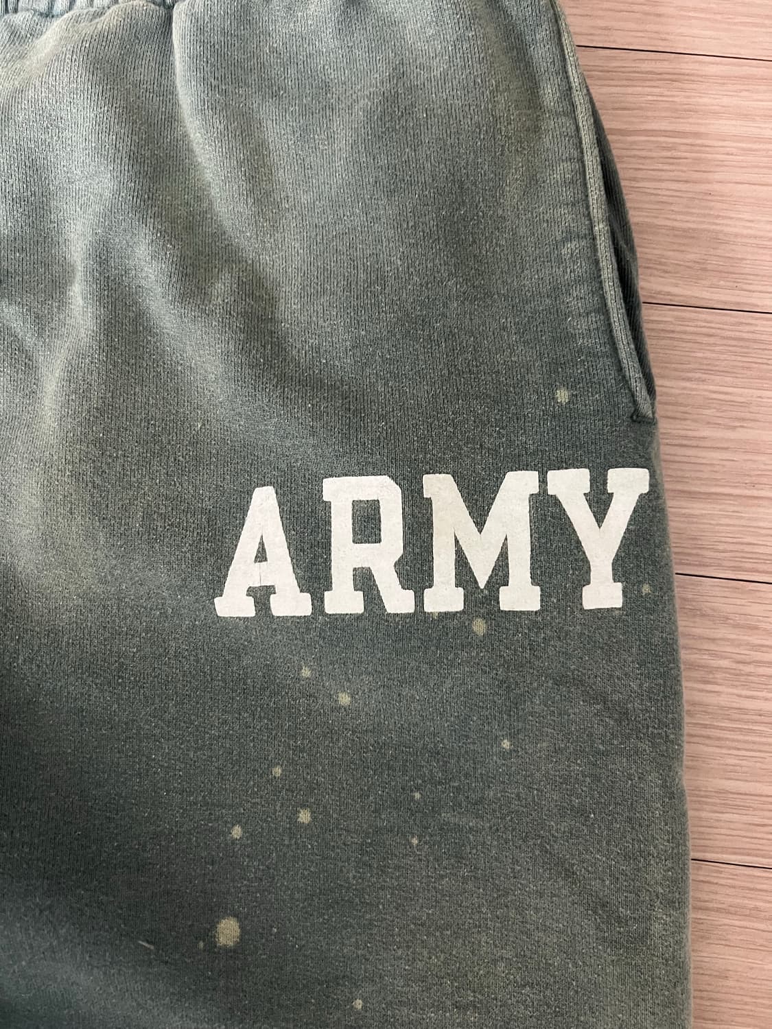 바우와우 아미 에이징 스웻팬츠 그린 L사이즈 상품이미지3