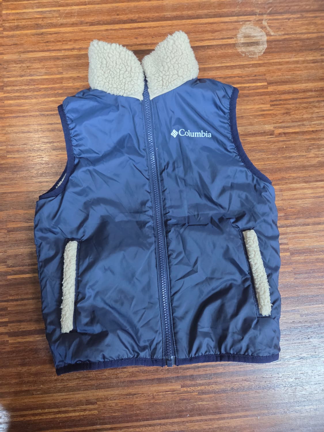 컬럼비아 키즈 리버시블 뽀글이 플리스 자켓 120 상품이미지3