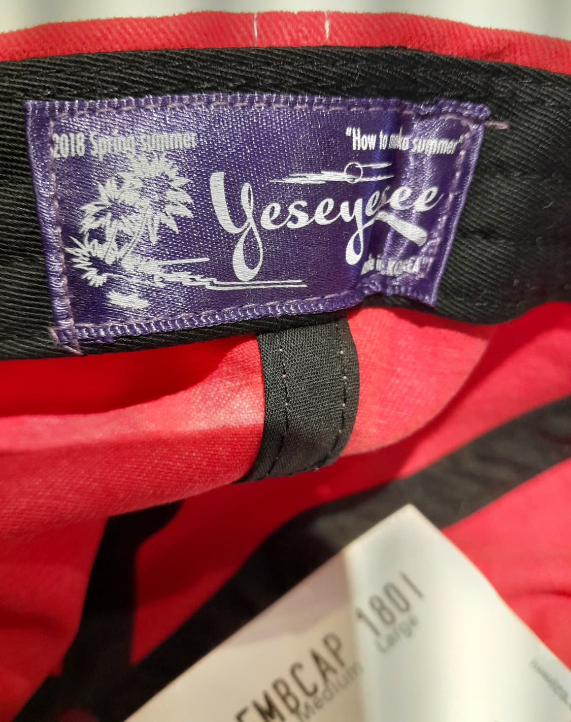 💥예스아이씨 빈티지 워싱 볼캡 (레드)   상품이미지8