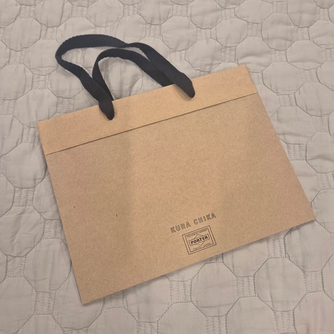 요시다 포터 정품 쇼핑백 지갑 선물용 추천 크라프트 종이 백 선물 포장 상품이미지2