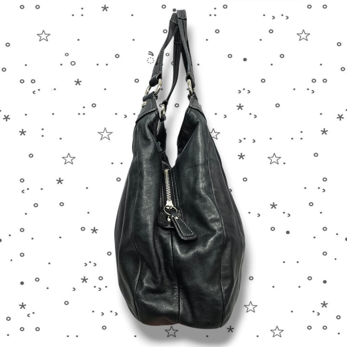 COACH 코치 소호 매디슨 린 호보 블랙 레더 숄더백 상품이미지4