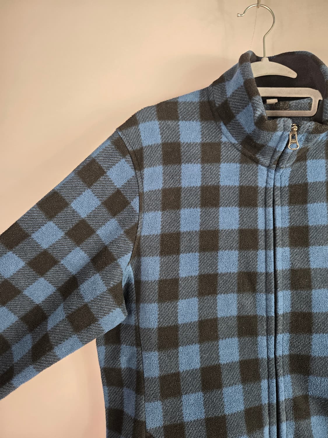 [무료배송]유니클로 L 남성 타탄 체크 후리스 집업 자켓 상품이미지4