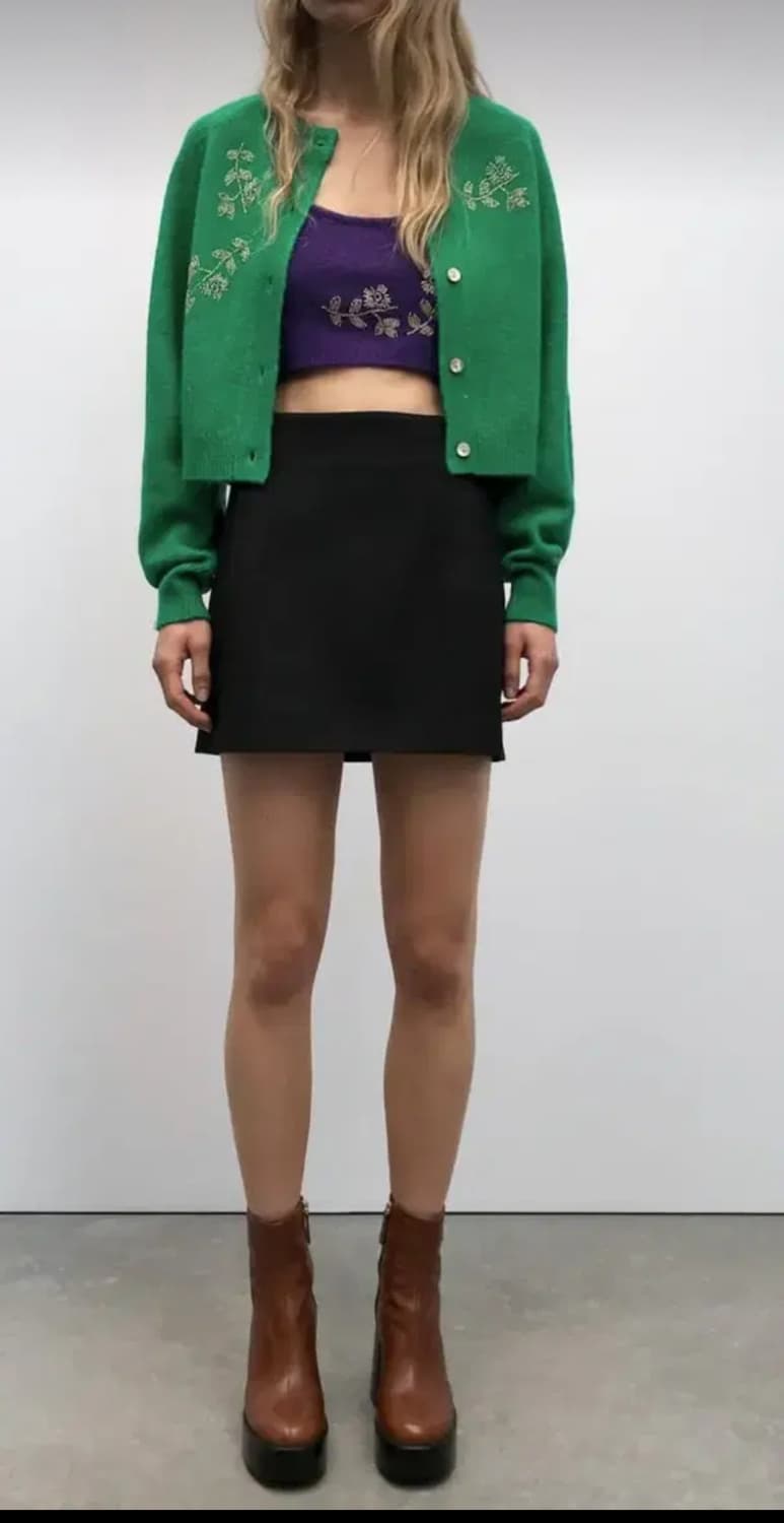 자라 ZARA 비즈장식 가디건 새상품 상품이미지7