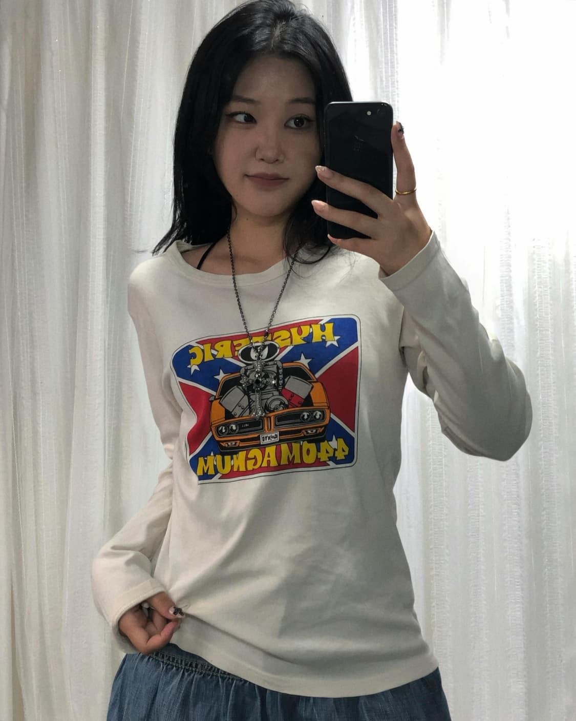 히스테릭 글래머 440 매그넘 프린팅 롱슬리브 세트 상품이미지2