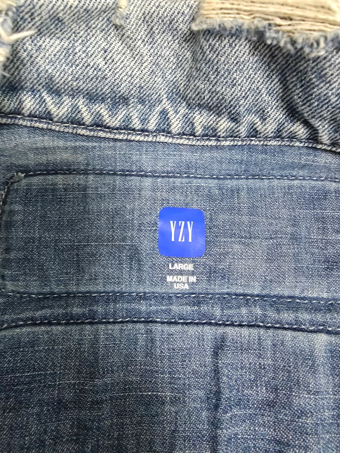 Yeezy GAP 칸예 모토 USA 데님 자켓 상품이미지2