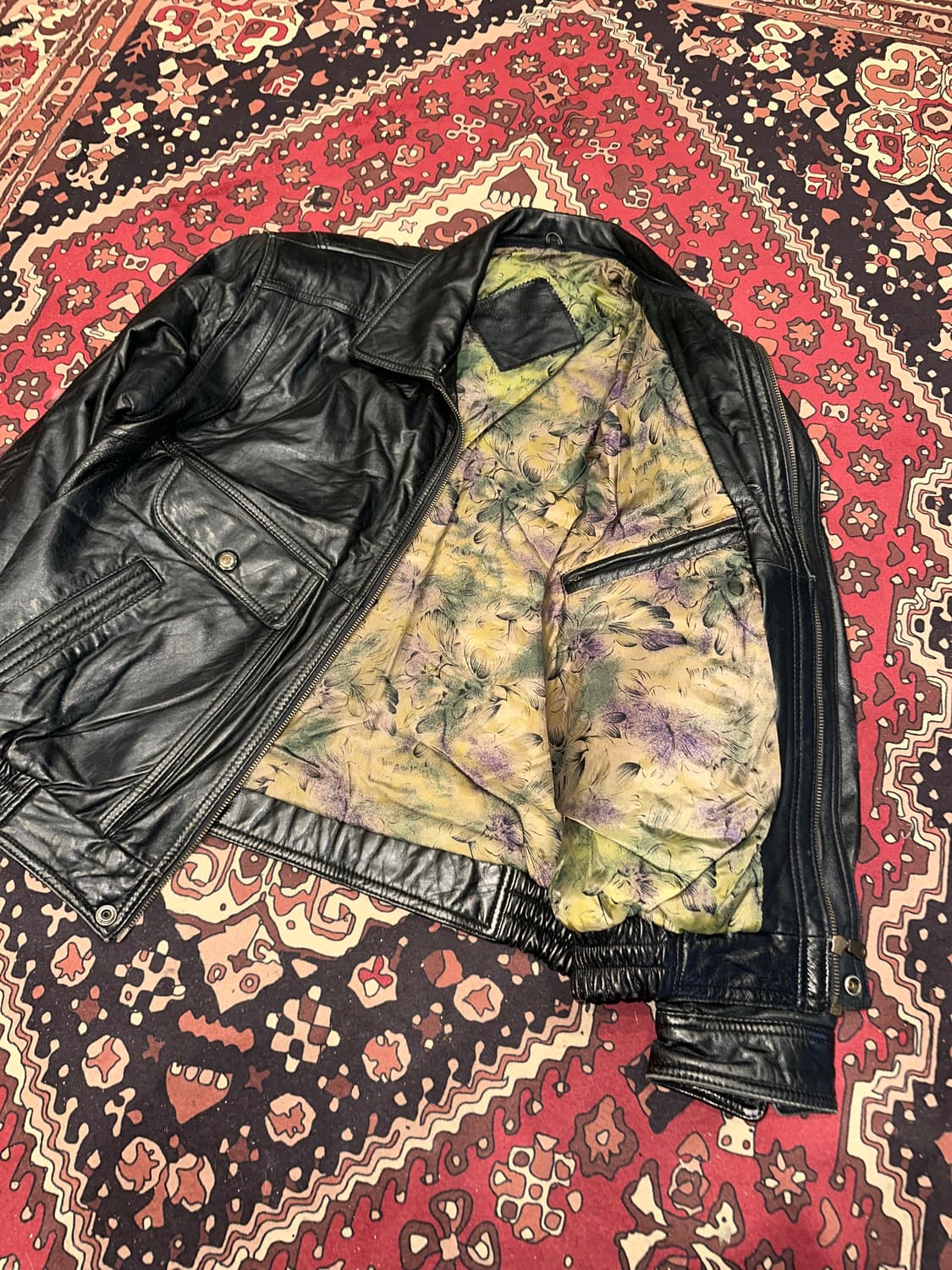 ( XL-2XL ) 가죽자켓 봄버자켓 레더자켓 a2가죽 오버핏가죽 상품이미지6