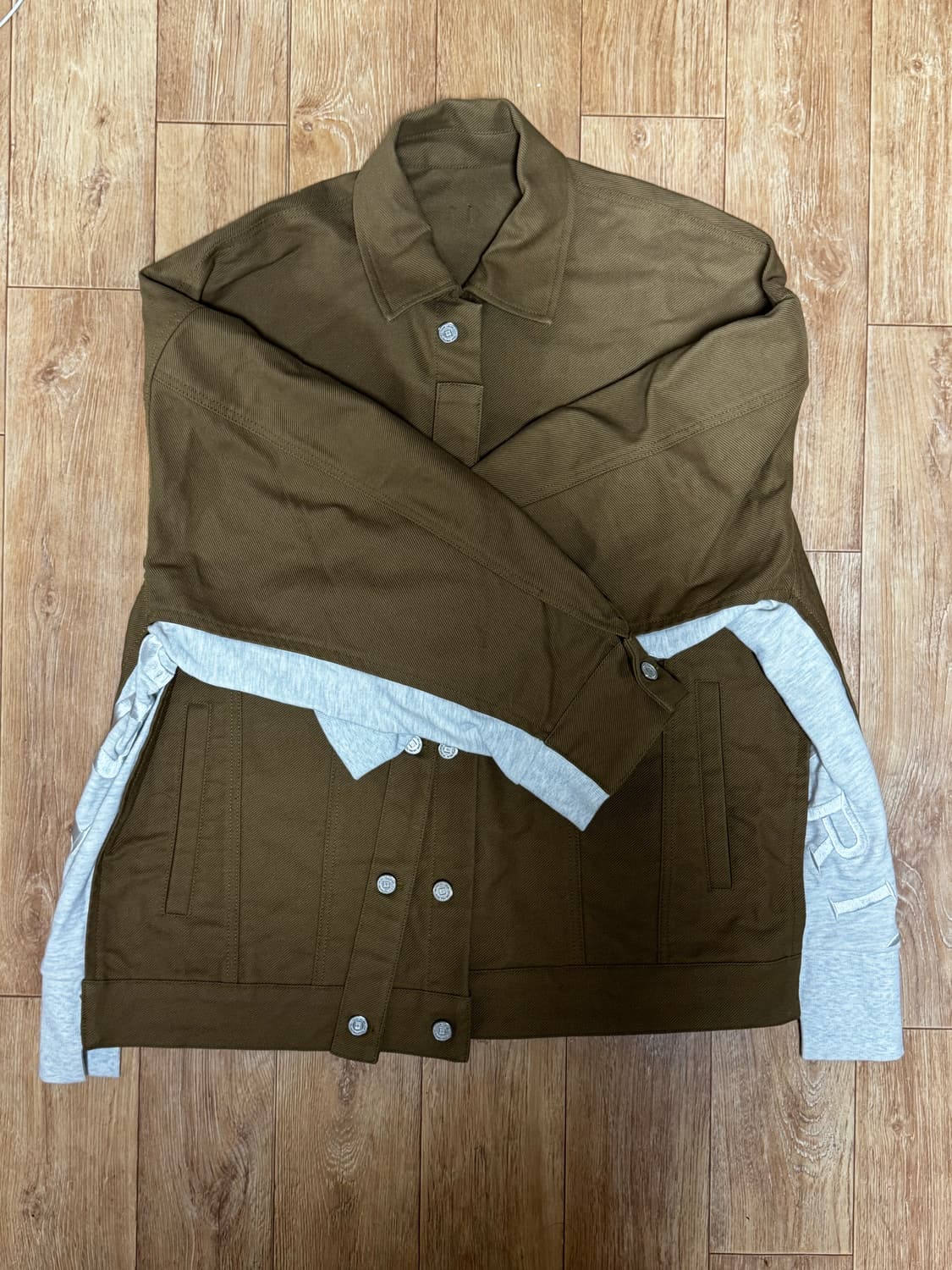 우영미 코튼 트윌 오버사이즈 자켓 48사이즈 상품이미지1