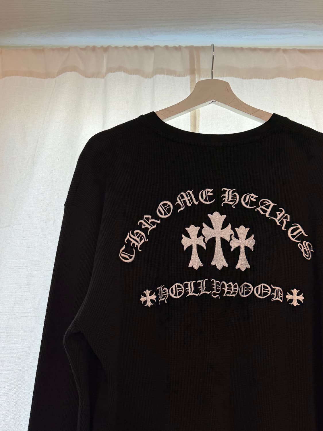 크롬하츠 세메터리 자수 와플 헨리넥 상품이미지5