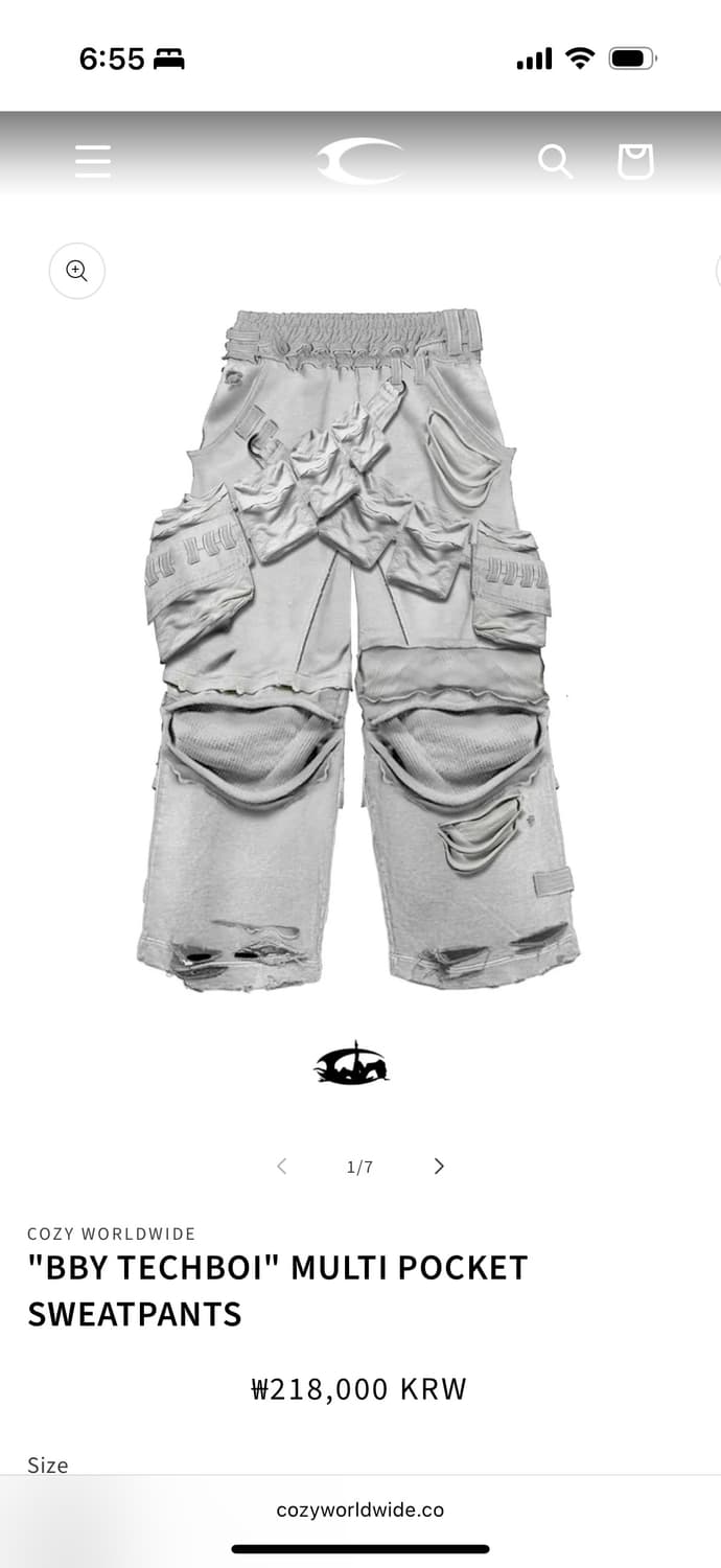 COZY WORLDWIDE "BBY TECHBOI" MULTI POCKE 상품이미지3