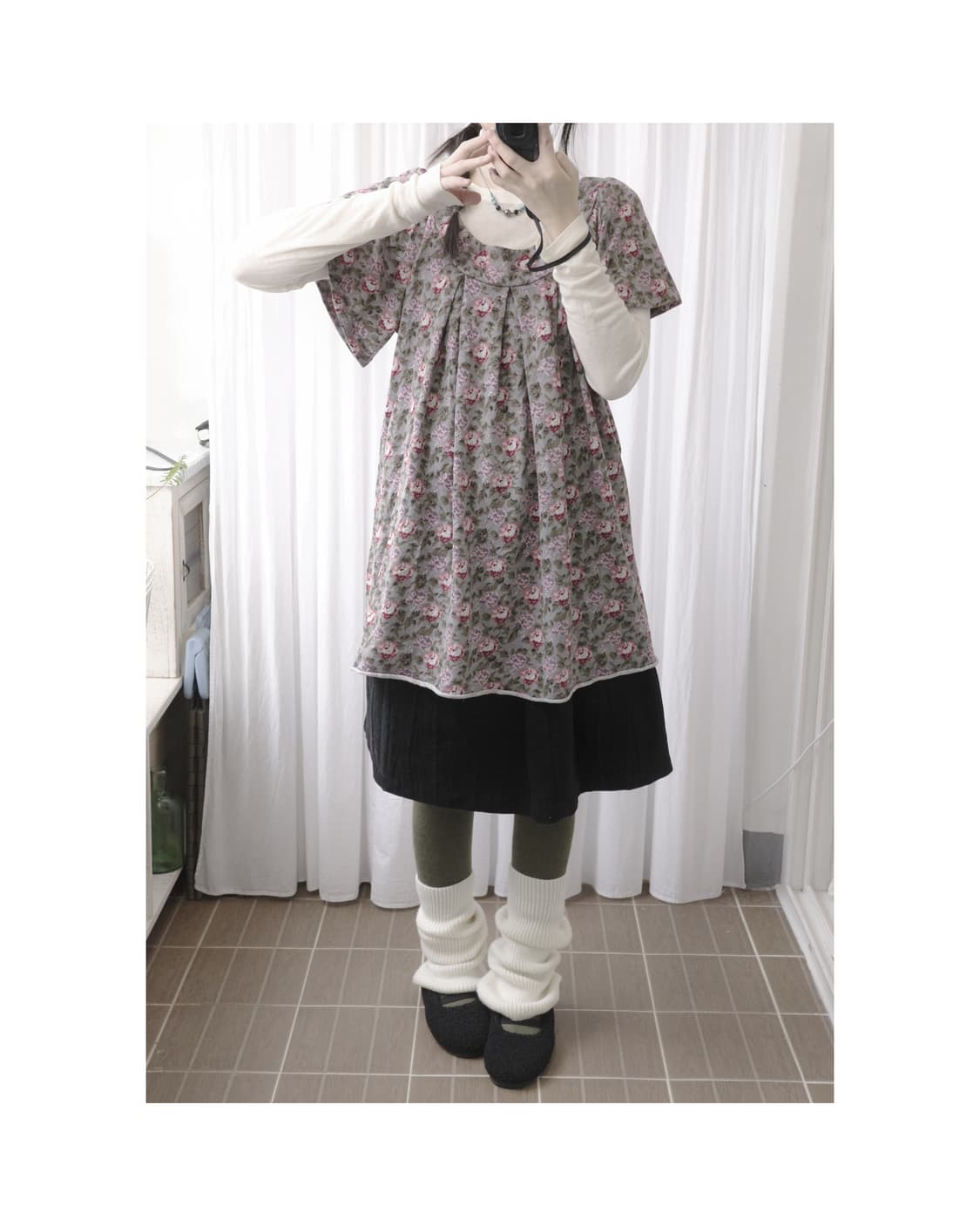 PQ Vintage flower t-shirts 상품이미지2