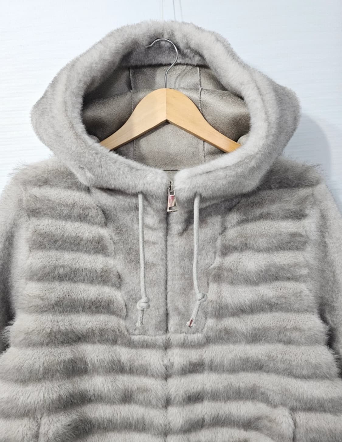 오드리앤내추럴 그레이 밍크퍼 후드 자켓 ~77 상품이미지4