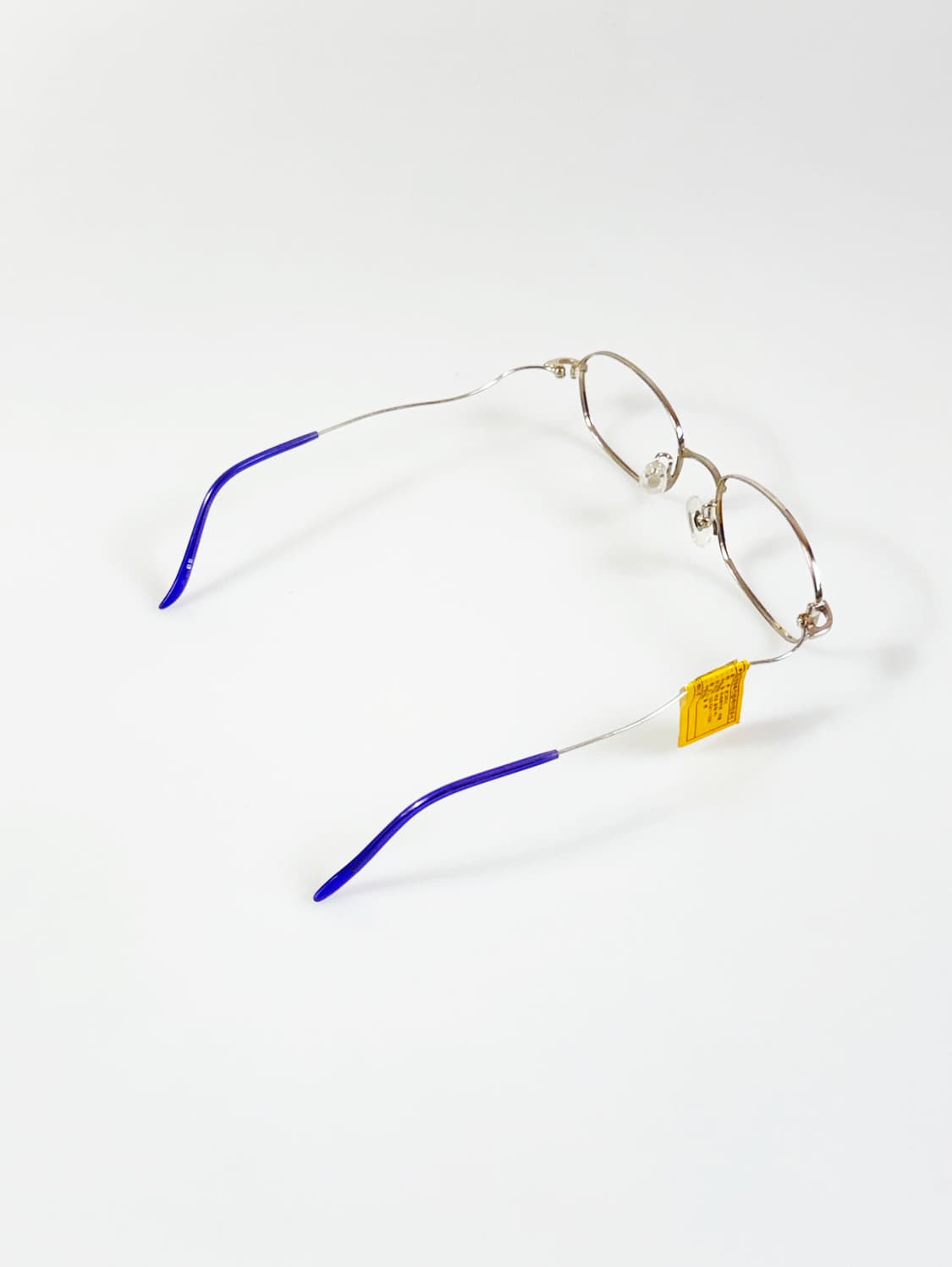 90s TENSHO 실버 메탈 슬림 스퀘어 빈티지 안경 상품이미지4