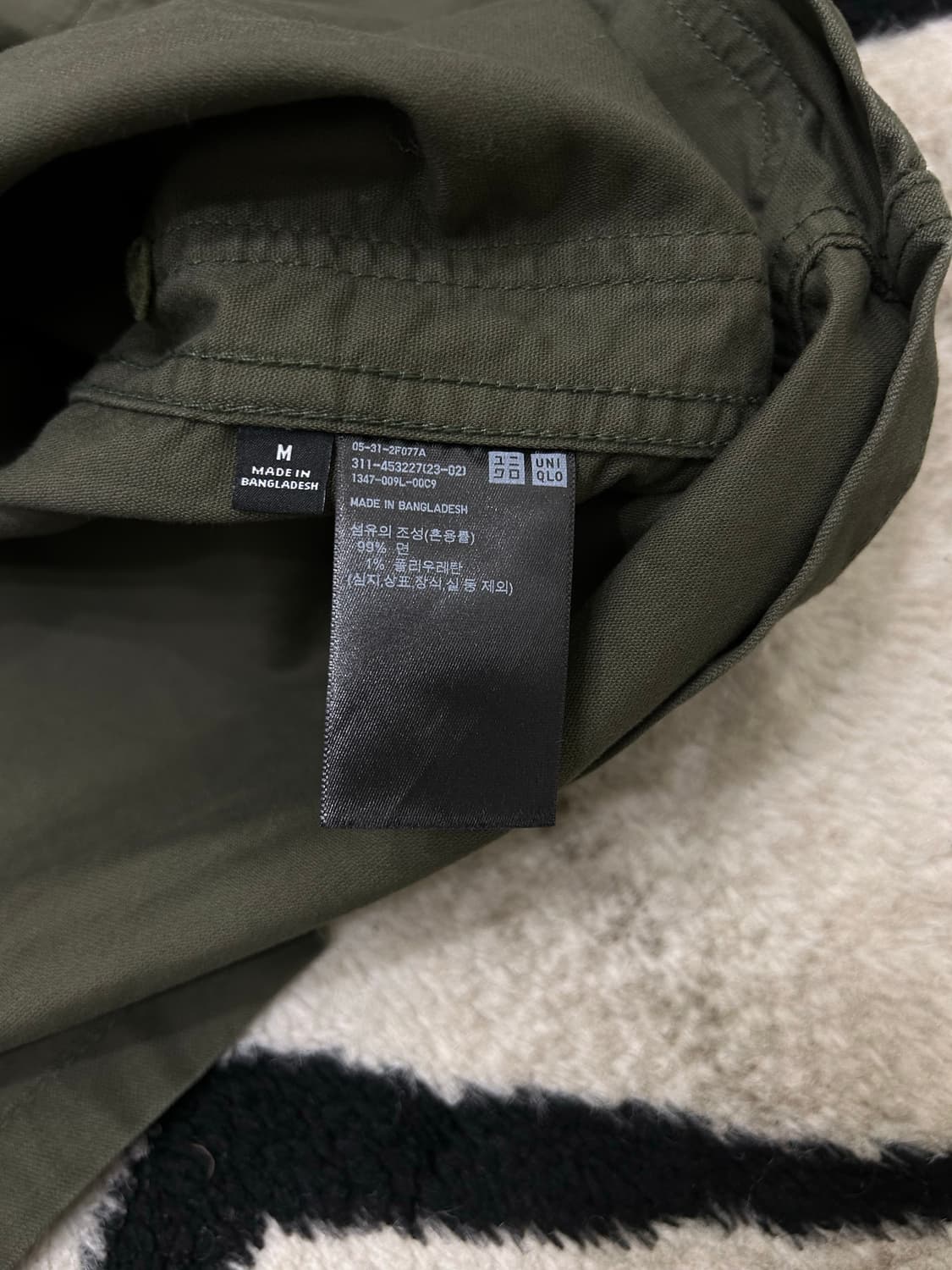 [M]유니클로 유틸리티 워크자켓/카키 상품이미지4