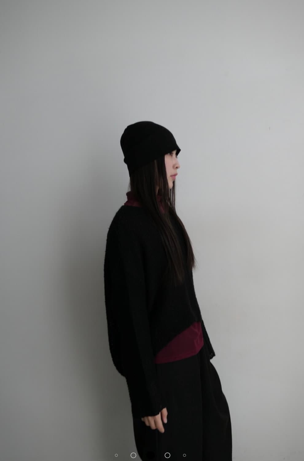 낙원 빈티지 부클레 크롭 니트 상품이미지5