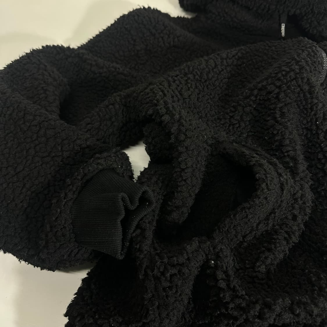 S 90 카파 블랙 기본로고 플리스 후드집업 상품이미지4