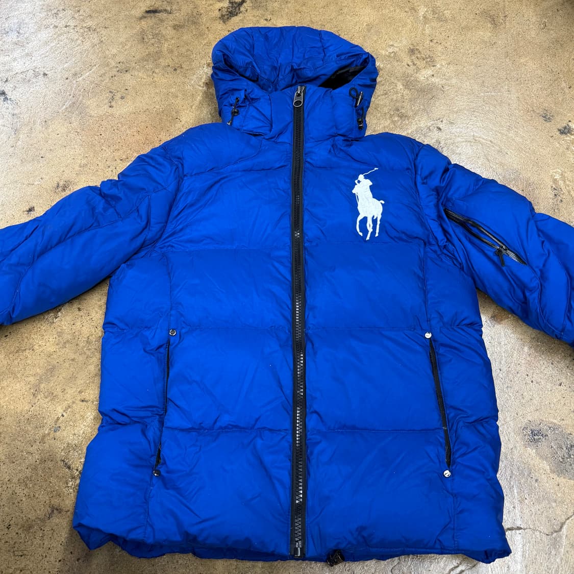 폴로 랄프로렌 빅포니 블루 숏패딩  상품이미지3