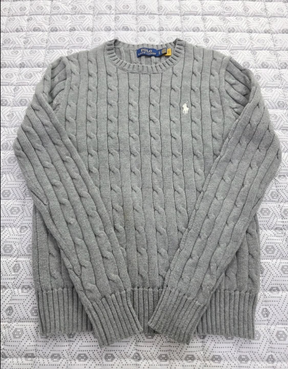 폴로 랄프로렌 케이블 니트 그레이 ~55 상품이미지2