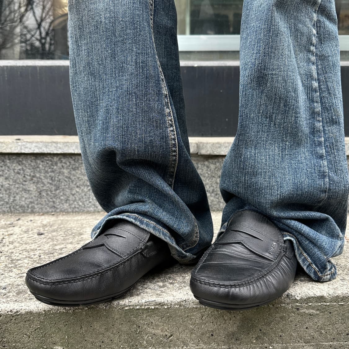 00s 프라다 가죽 드라이빙 로퍼 상품이미지6