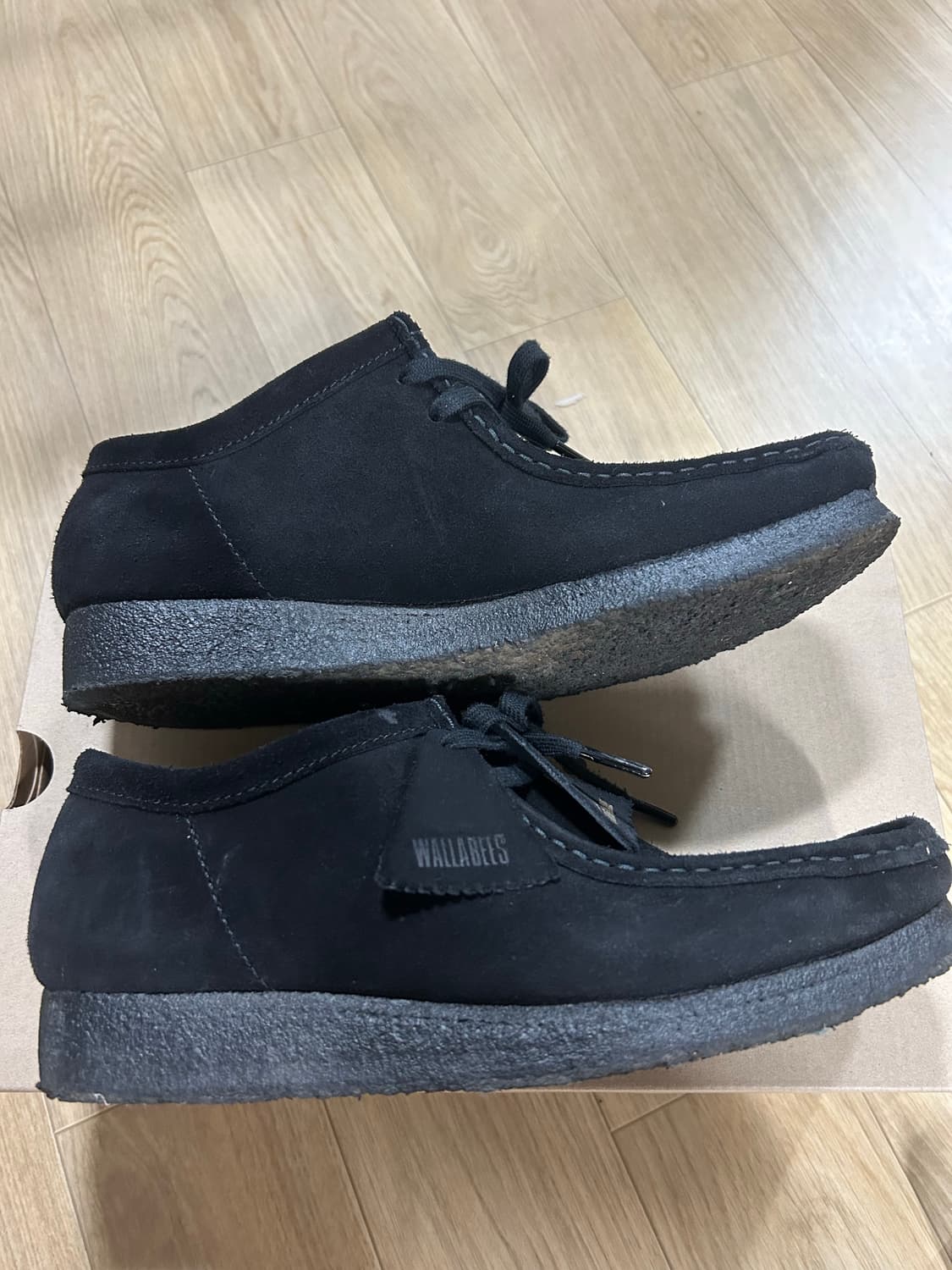 클락스 왈라비 블랙 스웨이드 280 상품이미지3