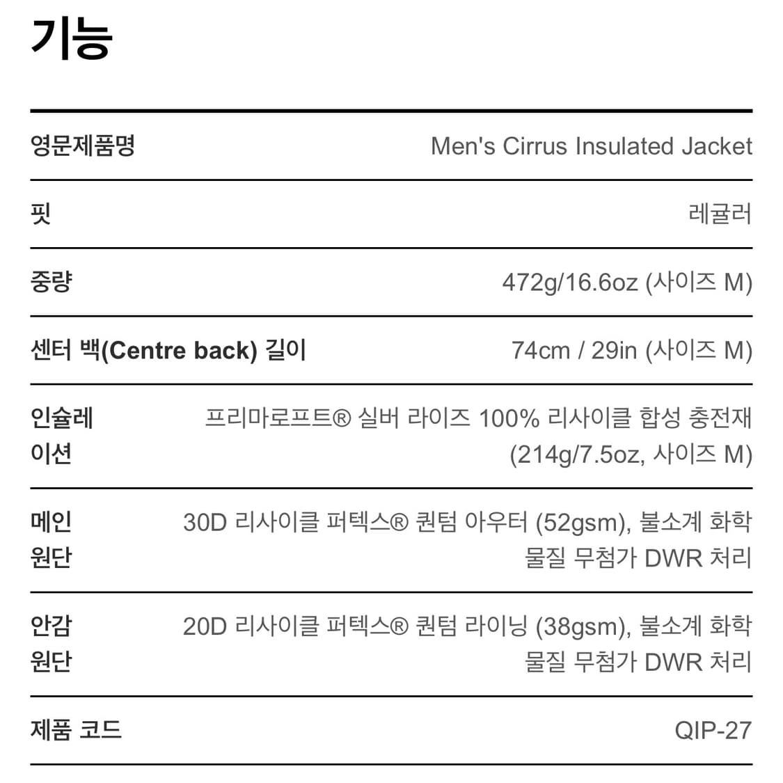 25FW 랩 씨러스 알파인 자켓 아미 상품이미지4