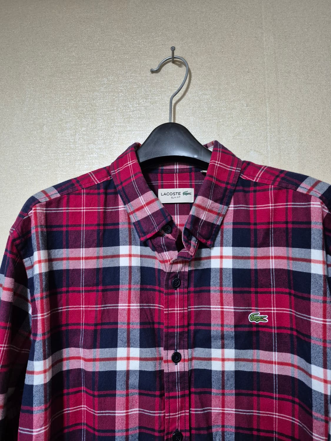 라코스테 플란넬 체크셔츠 상품이미지2