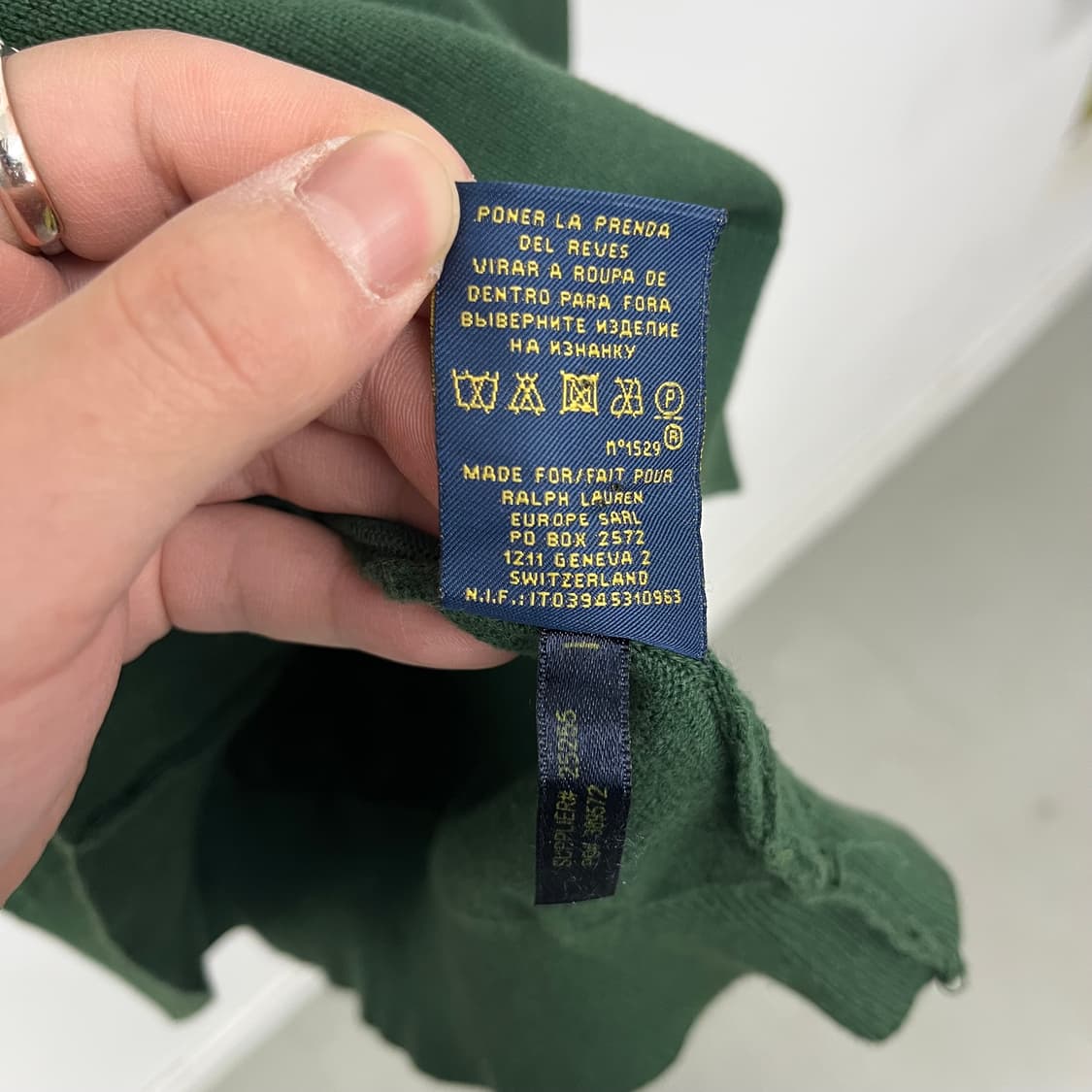 폴로 랄프로렌 브이넥 니트 그린 남xl 상품이미지6