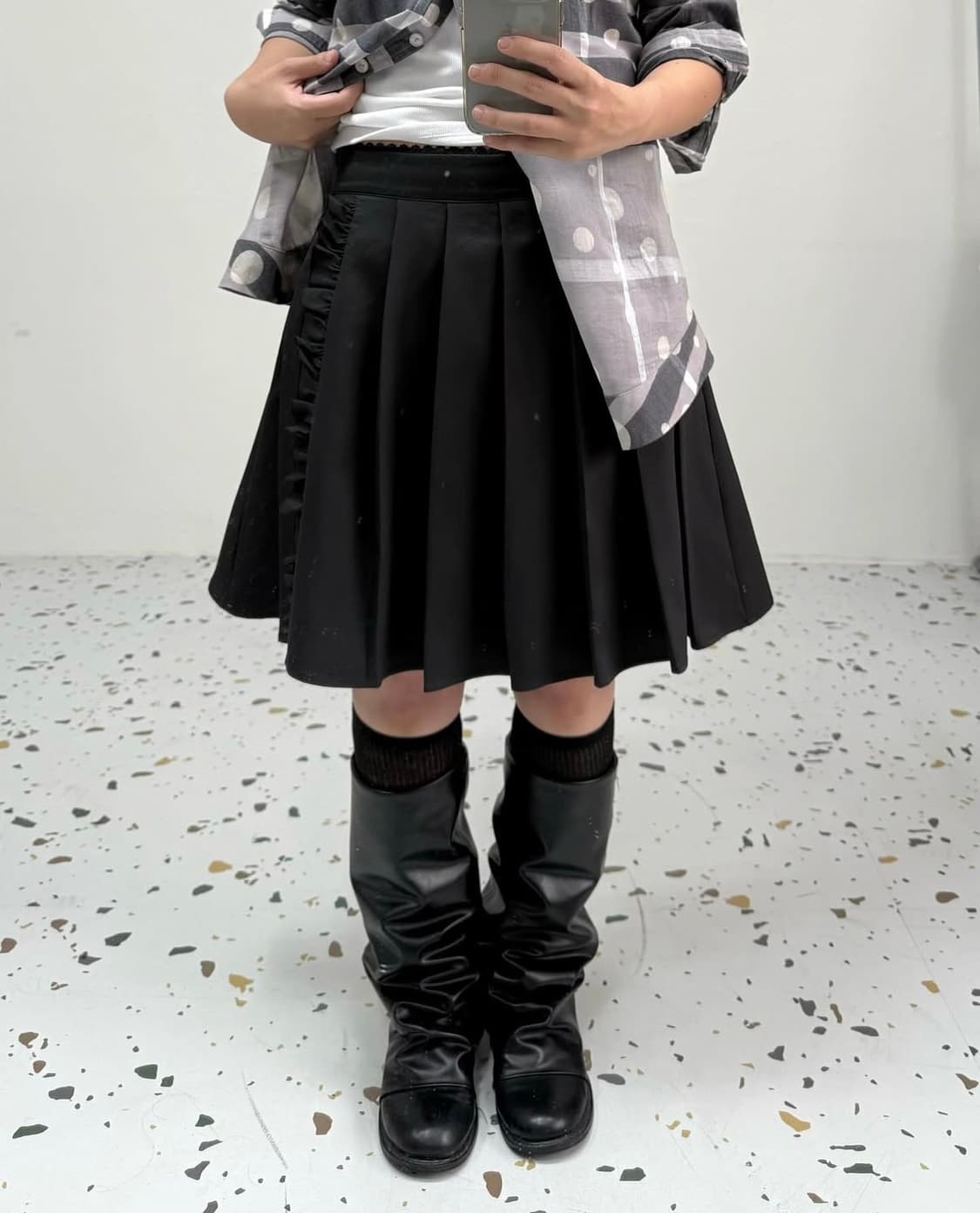 빈티지 플리츠 스커트 상품이미지1