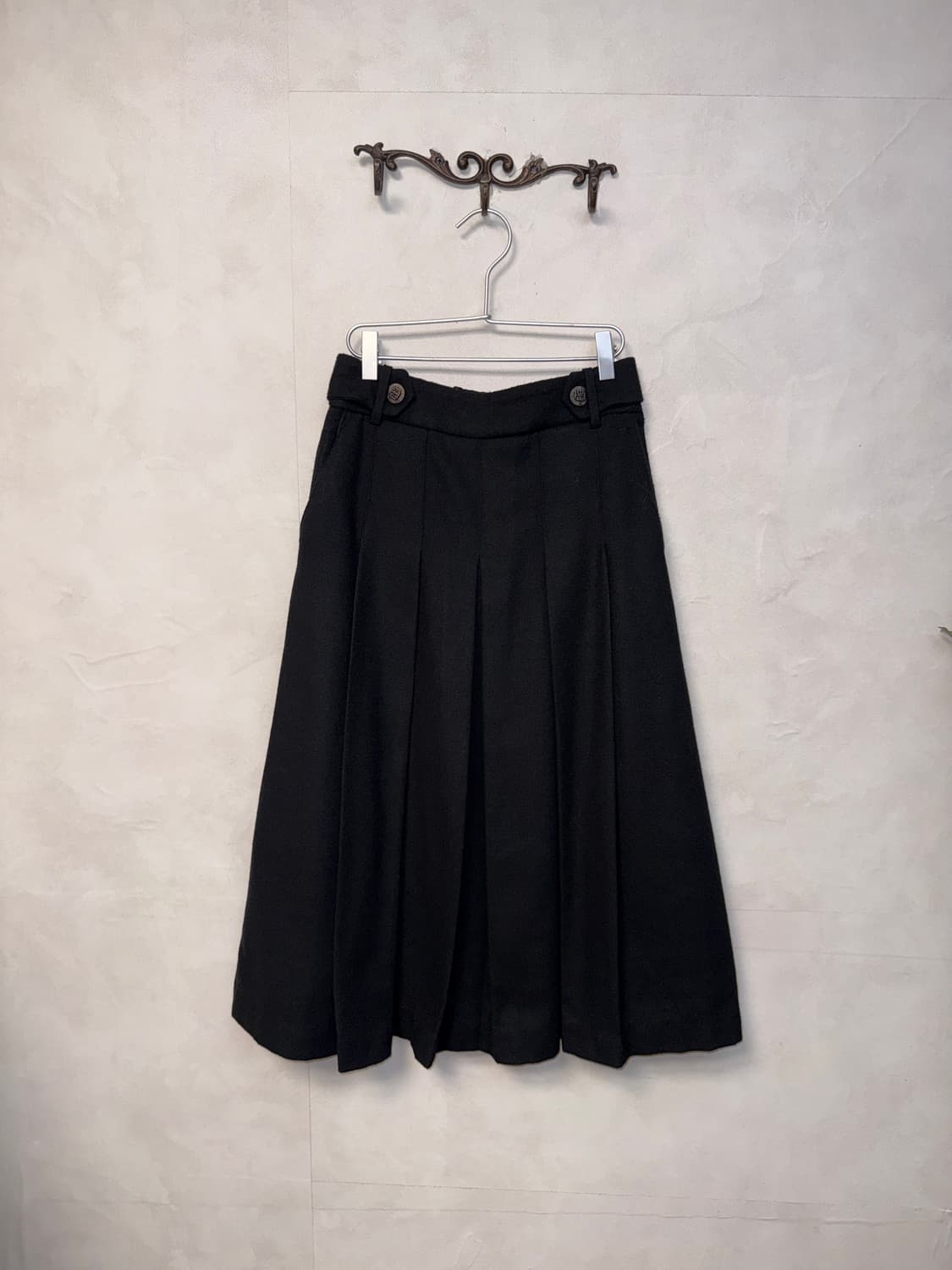 Karl Lagerfeld wool blend pleats skirt 상품이미지1